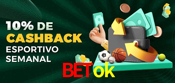 10% de bônus de cashback na Betok